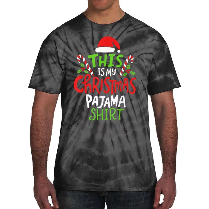 This Is My Christmas Pajama Tie-Dye T-Shirt