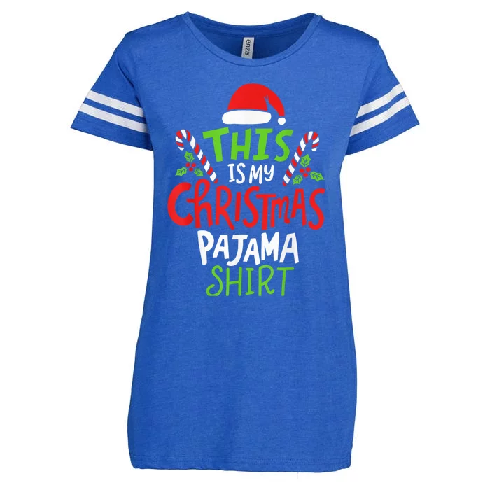 This Is My Christmas Pajama Enza Ladies Jersey Football T-Shirt