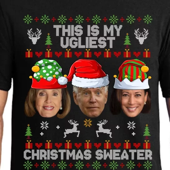 This Is My Ugliest Christmas Funny Joe Biden Kamala Funny Gift Pajama Set