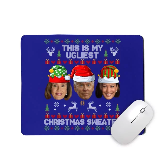 This Is My Ugliest Christmas Funny Joe Biden Kamala Funny Gift Mousepad