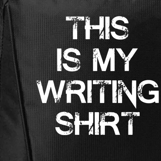 This Is My Writing Authors Poets Gifts For Writers City Backpack