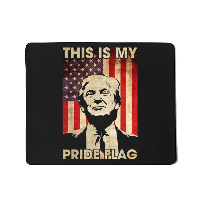 This Is My Pride Flag Trump 2024 American Flag Mousepad