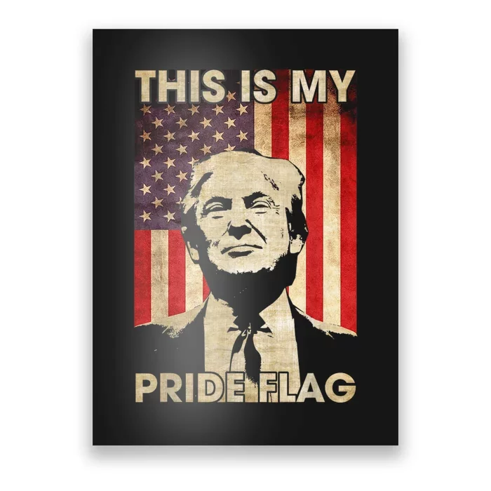 This Is My Pride Flag Trump 2024 American Flag Poster