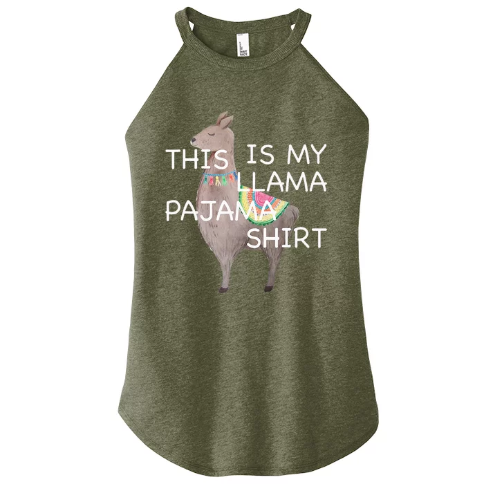 This is my Llama Pajama Funny Bedtime Women’s Perfect Tri Rocker Tank