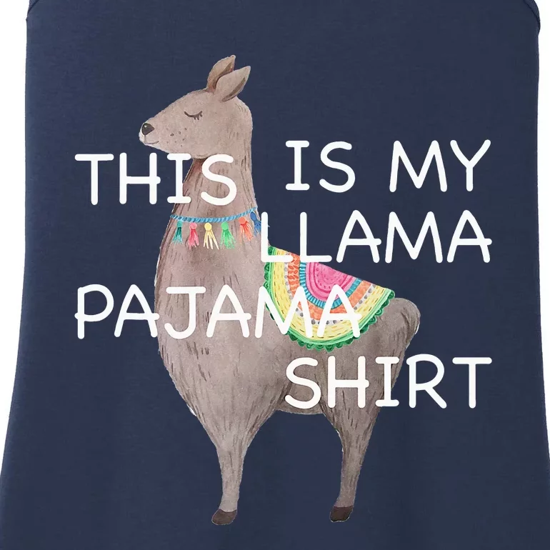 This is my Llama Pajama Funny Bedtime Ladies Essential Tank