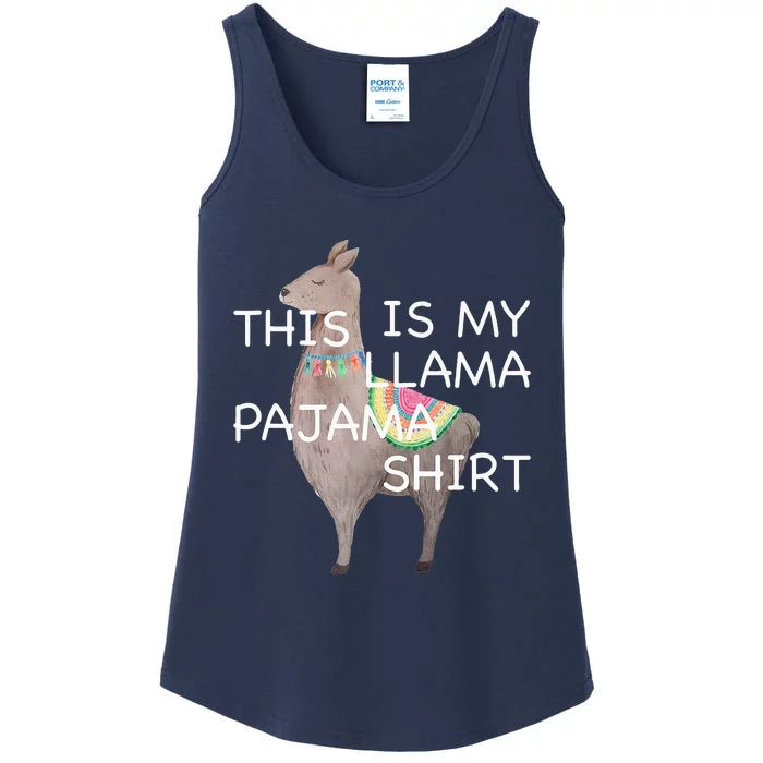 This is my Llama Pajama Funny Bedtime Ladies Essential Tank