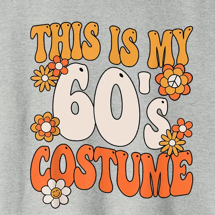 This Is My 60's Costume Hippy 60s Party Outfit Groovy Hippie Women's Crop Top Tee