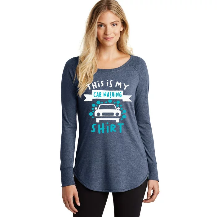 This Is My Car Washing Auto Detailing Car Detailer Women's Perfect Tri Tunic Long Sleeve Shirt