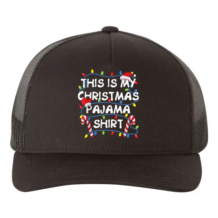 This Is My Christmas Pajama Yupoong Adult 5-Panel Trucker Hat