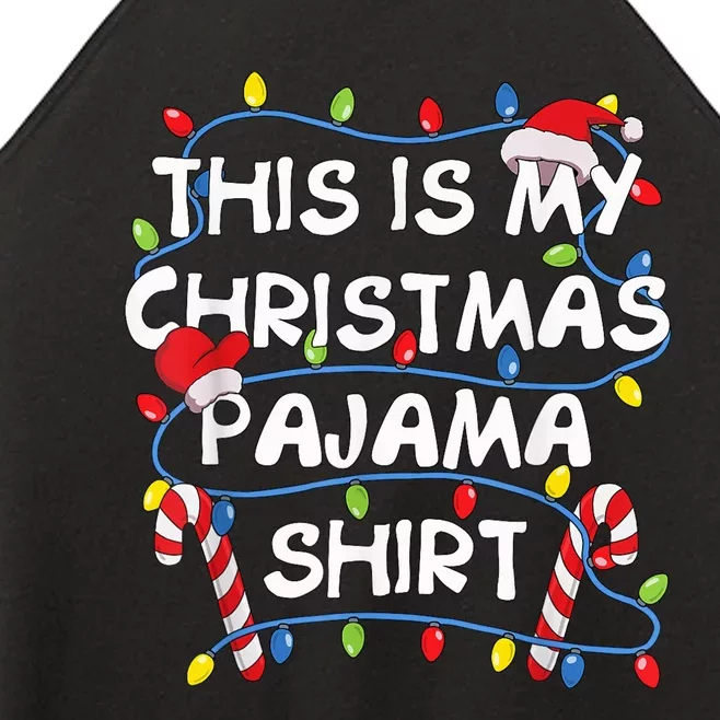 This Is My Christmas Pajama Women’s Perfect Tri Rocker Tank