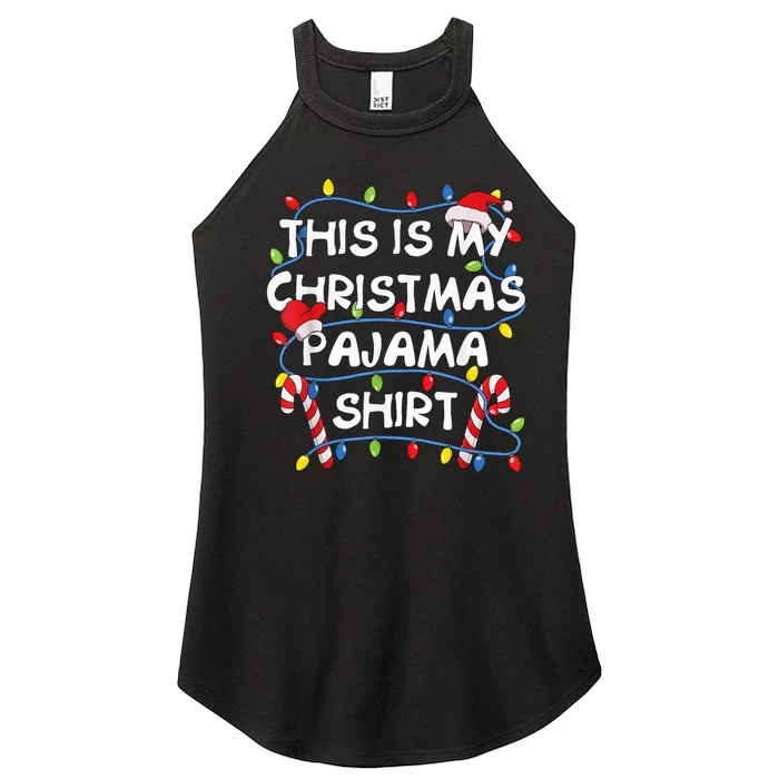 This Is My Christmas Pajama Women’s Perfect Tri Rocker Tank