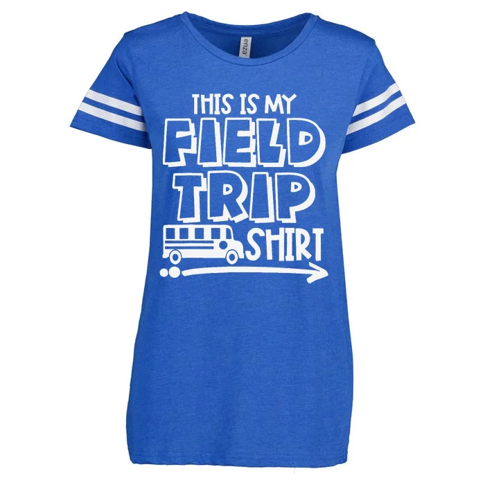 This Is My Field Trip Field Day Teacher Student School Bus Enza Ladies Jersey Football T-Shirt