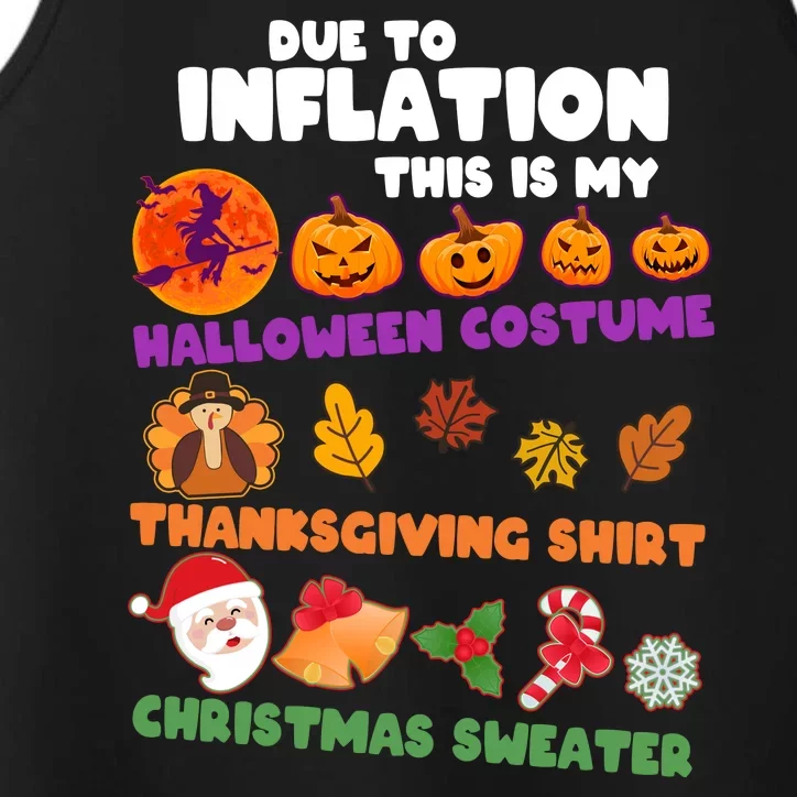 This Is My Halloween Costume Thanksgiving And Christmas Sweater Performance Tank