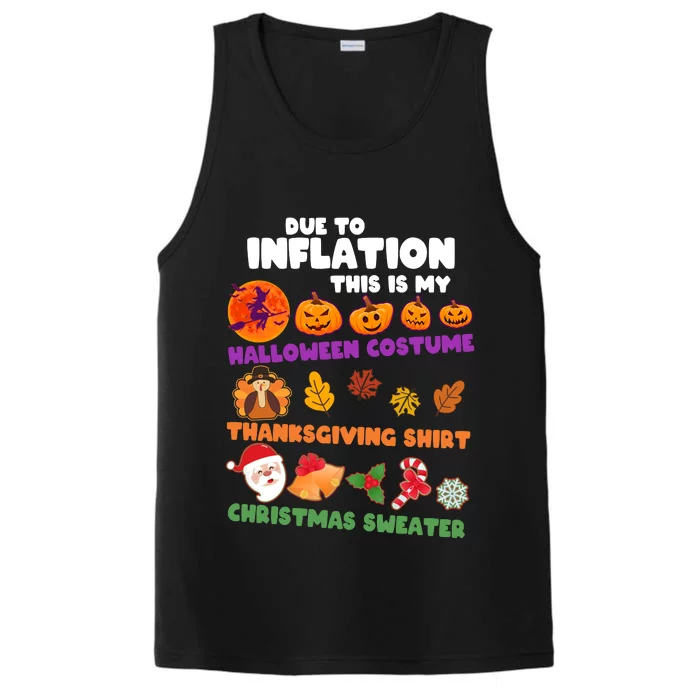 This Is My Halloween Costume Thanksgiving And Christmas Sweater Performance Tank