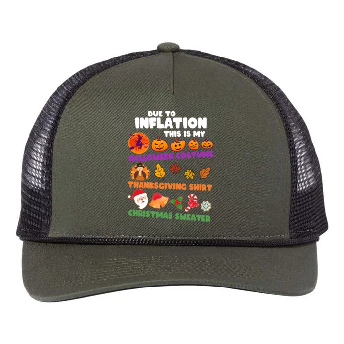 This Is My Halloween Costume Thanksgiving And Christmas Sweater Retro Rope Trucker Hat Cap