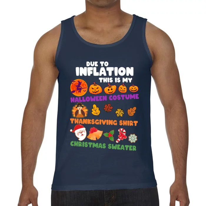 This Is My Halloween Costume Thanksgiving And Christmas Sweater Comfort Colors® Tank Top