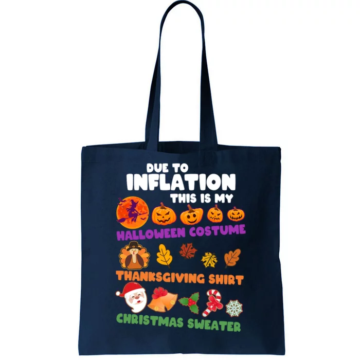 This Is My Halloween Costume Thanksgiving And Christmas Sweater Tote Bag