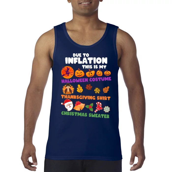 This Is My Halloween Costume Thanksgiving And Christmas Sweater Tank Top