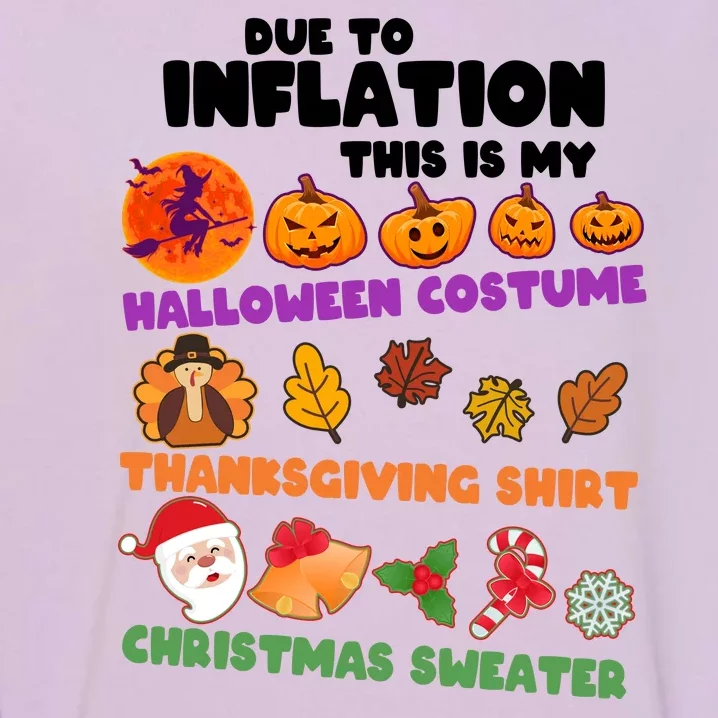 This Is My Halloween Costume Thanksgiving And Christmas Sweater Garment-Dyed Sweatshirt