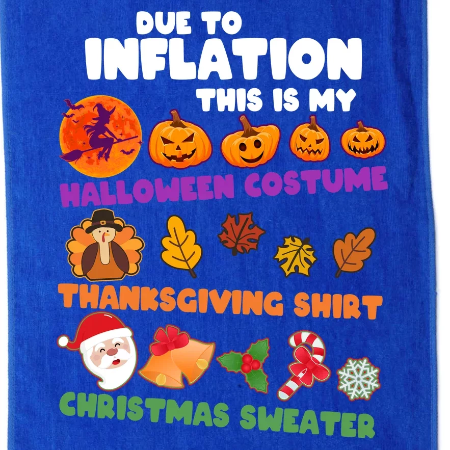 This Is My Halloween Costume Thanksgiving And Christmas Sweater Platinum Collection Golf Towel