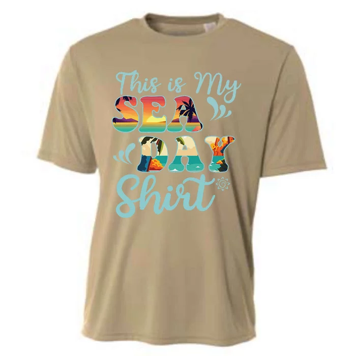 This Is My Sea Day Funny Family Summer Vacation Cooling Performance Crew T-Shirt