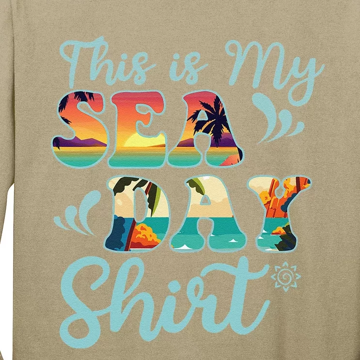 This Is My Sea Day Funny Family Summer Vacation Long Sleeve Shirt