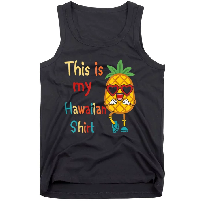 This Is My Hawaiian Tropical Luau Costume Party Hawaii Tank Top