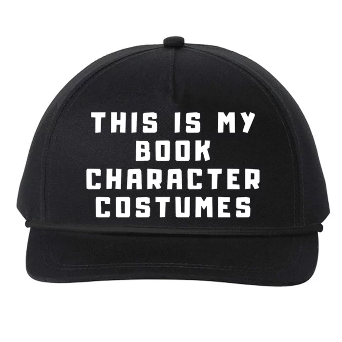 This Is My Book Character Costumes Snapback Five-Panel Rope Hat