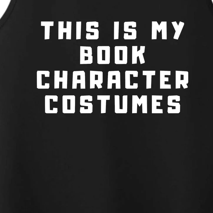 This Is My Book Character Costumes Performance Tank