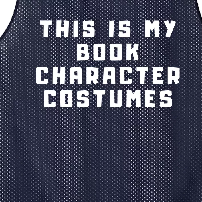 This Is My Book Character Costumes Mesh Reversible Basketball Jersey Tank