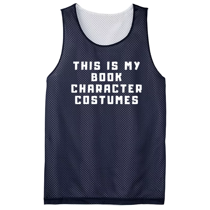 This Is My Book Character Costumes Mesh Reversible Basketball Jersey Tank