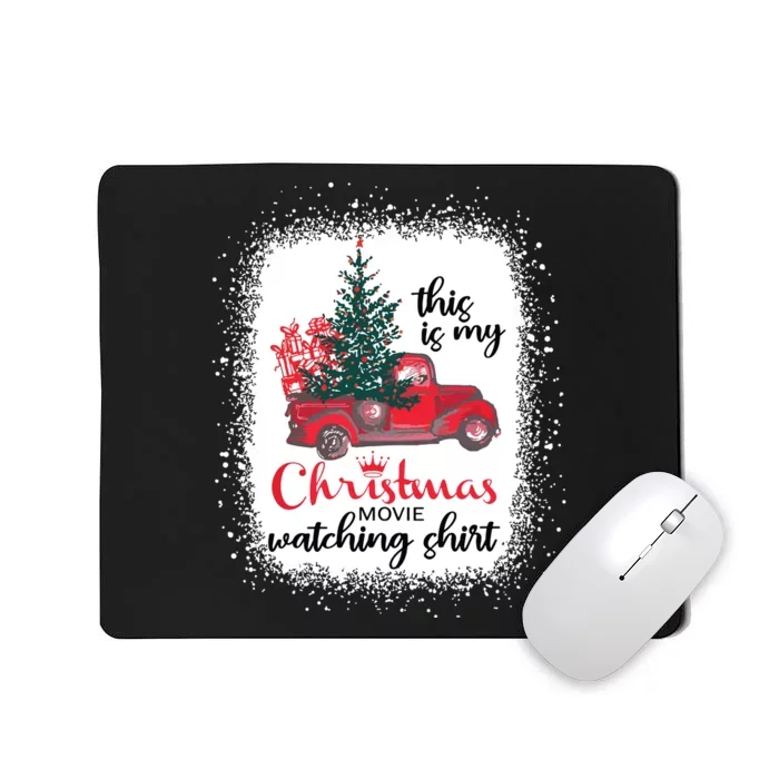 This Is My Christmas Movie Watching Shirts Vintage Red Truck Mousepad