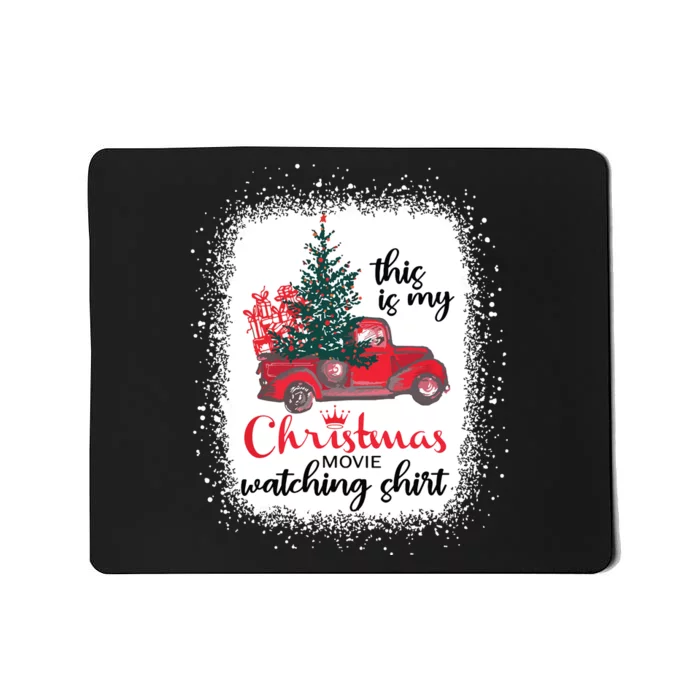 This Is My Christmas Movie Watching Shirts Vintage Red Truck Mousepad