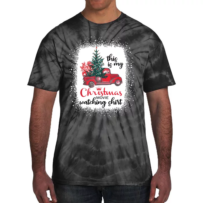 This Is My Christmas Movie Watching Shirts Vintage Red Truck Tie-Dye T-Shirt