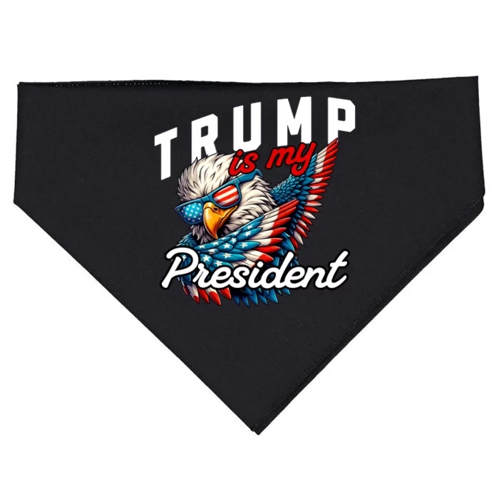 Trump Is My President USA-Made Doggie Bandana