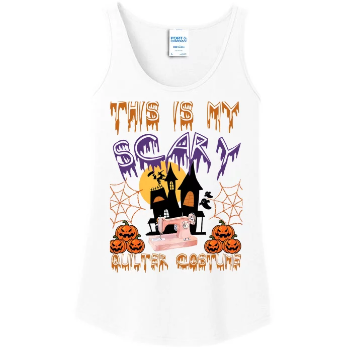 This Is My Scary Quilter Costume Halloween Ladies Essential Tank