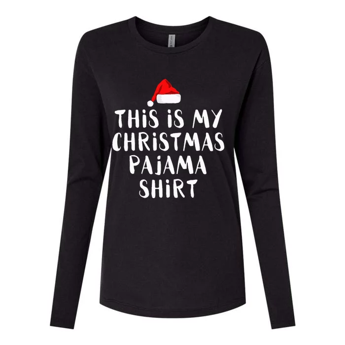 This Is My Christmas Pajama Funny Womens Cotton Relaxed Long Sleeve T-Shirt