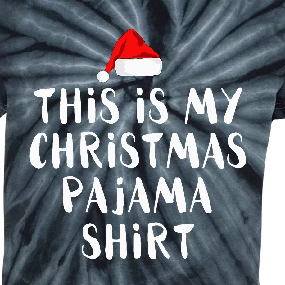 This Is My Christmas Pajama Funny Kids Tie-Dye T-Shirt