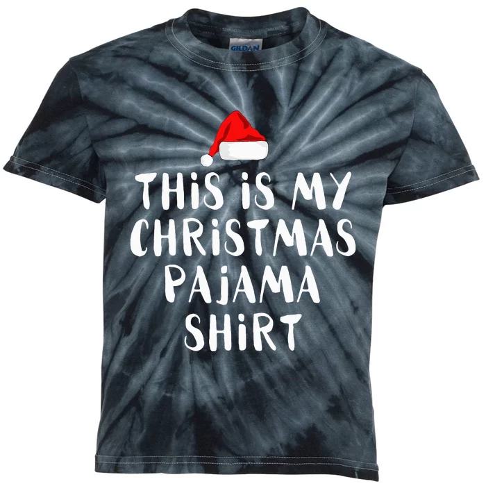 This Is My Christmas Pajama Funny Kids Tie-Dye T-Shirt