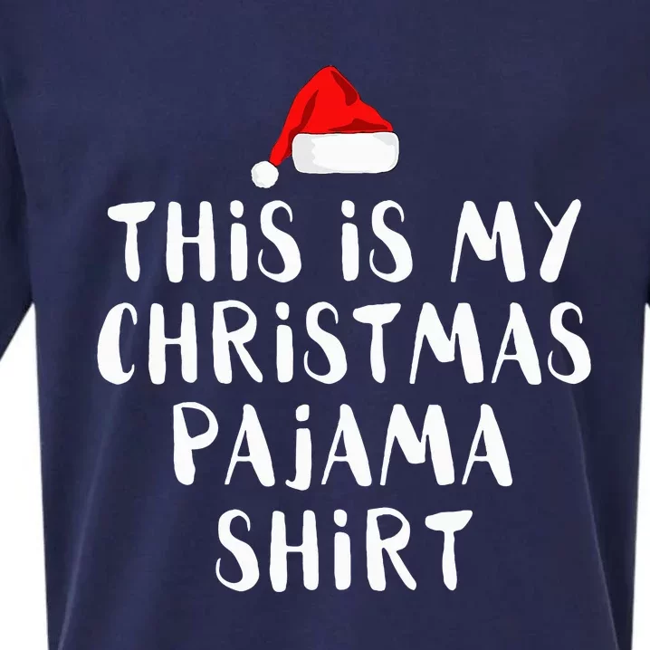 This Is My Christmas Pajama Funny Sueded Cloud Jersey T-Shirt