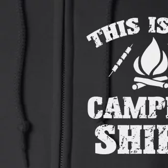 This Is My Camping Novelty Camper Full Zip Hoodie