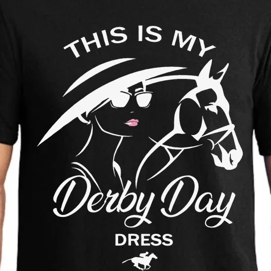 This Is My Derby Day Dress Funny KY Derby Horse Pajama Set