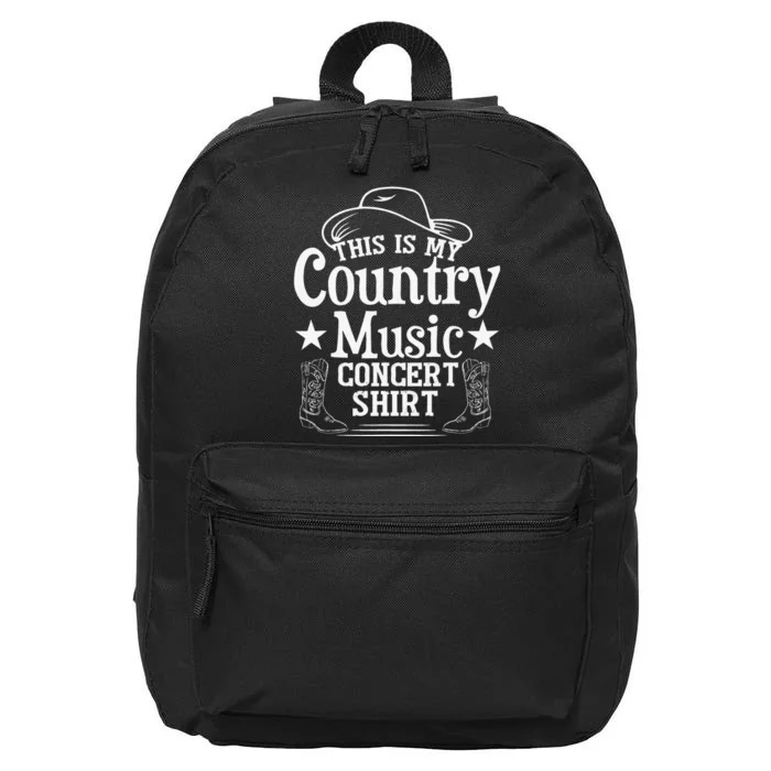 This Is My Country Music Concert 16 in Basic Backpack