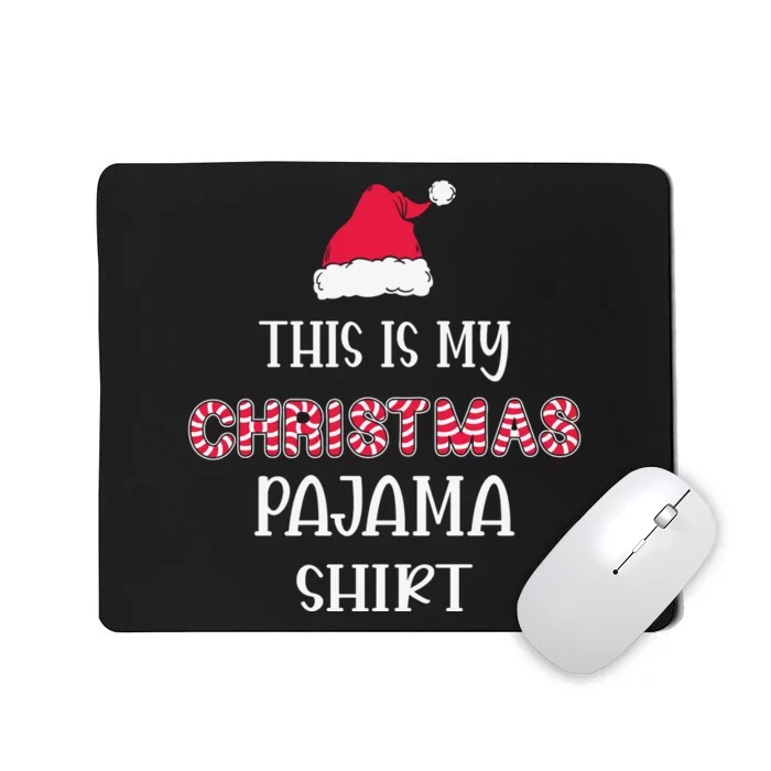 This Is My Christmas Pajama Snow Letters Mousepad