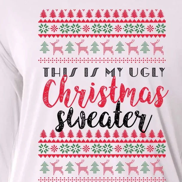 This Is My Ugly Christmas Sweater Funny Pajama Cooling Performance Long Sleeve Crew