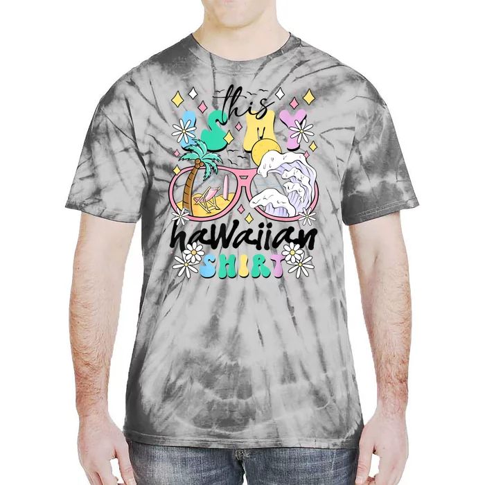 This Is My Hawaiian Groovy Tropical Luau Costume Party Tie-Dye T-Shirt