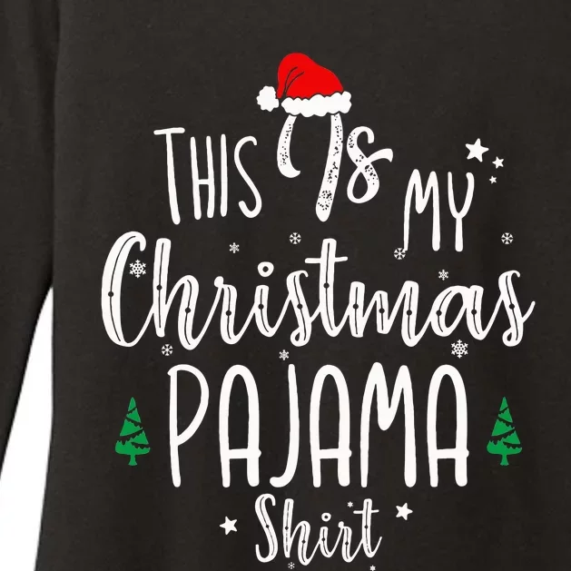 This Is My Christmas Pajama Xmas Christmas Tree Womens CVC Long Sleeve Shirt