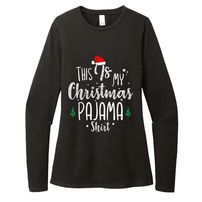 This Is My Christmas Pajama Xmas Christmas Tree Womens CVC Long Sleeve Shirt