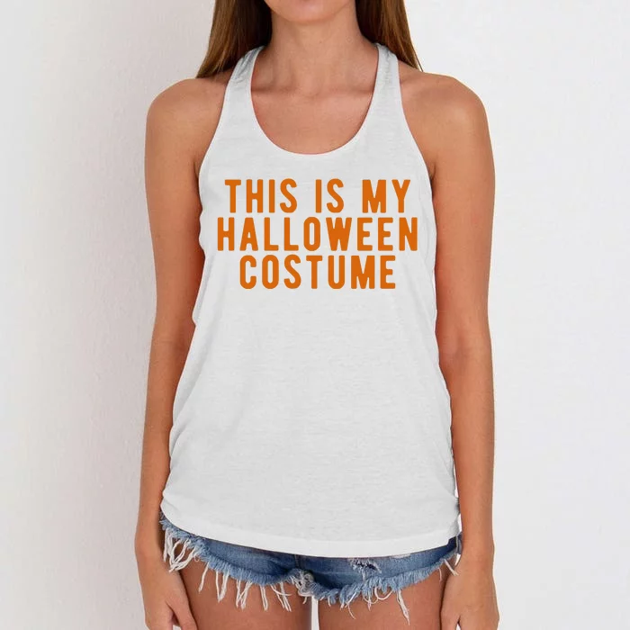 This Is My Halloween Costume Women's Knotted Racerback Tank