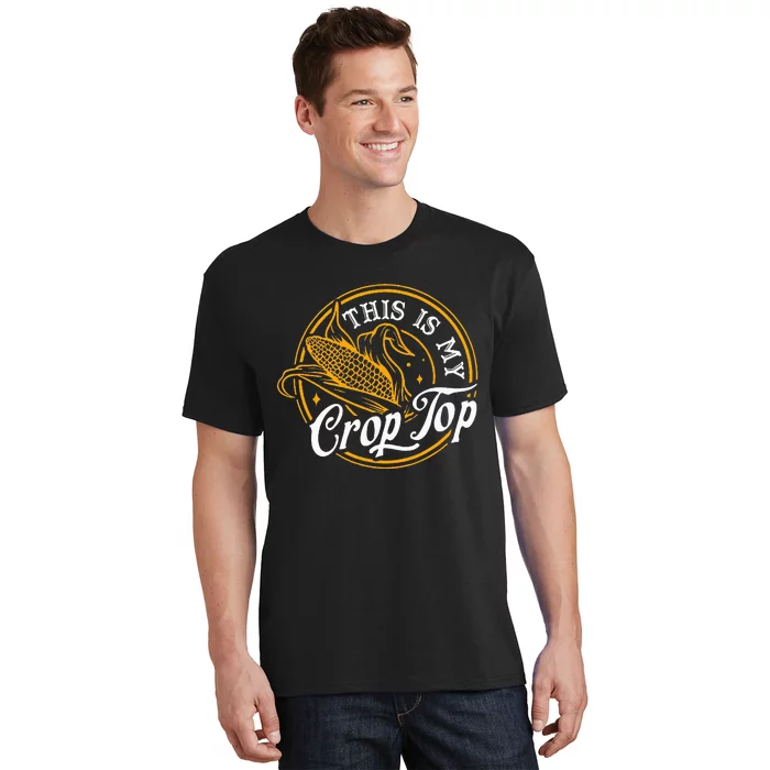 This Is My Crop Top Corn Lover Funny Farmer Farming T-Shirt